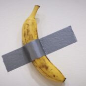 “Comedian”, Banana Taped To A Wall, Sells For $6.2 Million In New York